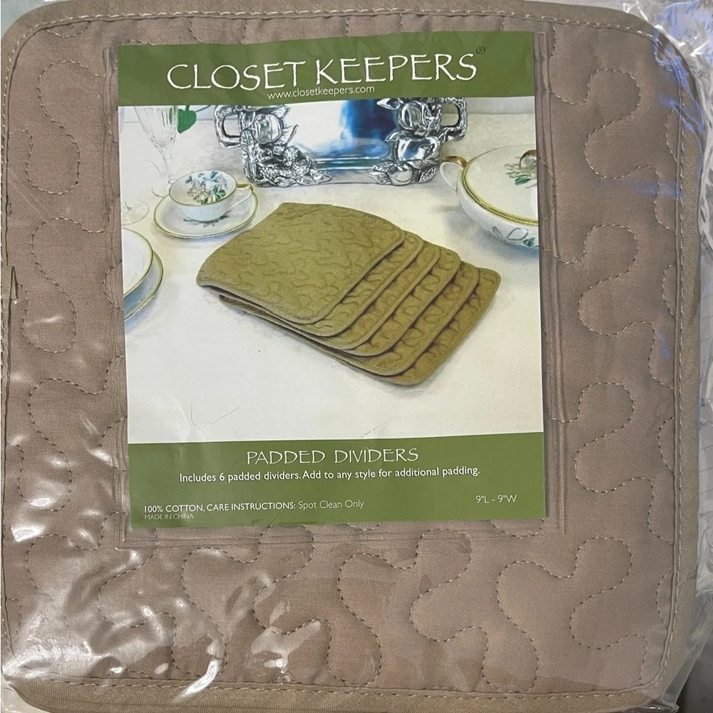 China Dividers Padded Protection Stacking Plates Closet Keepers Set 6 Storage